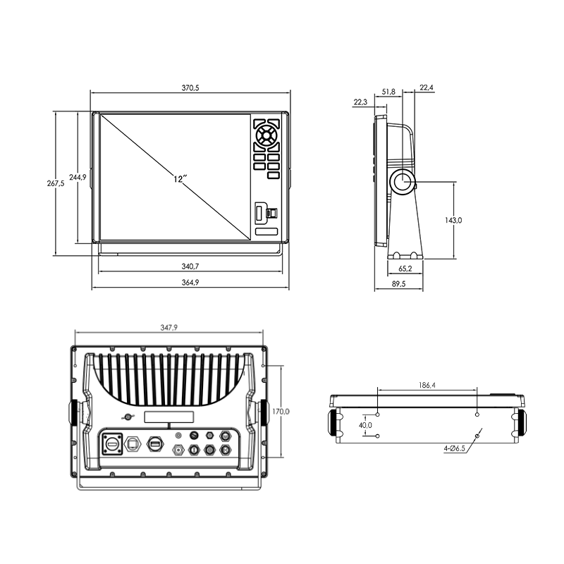 Kartenplotter 12" Display Onwa KM-12 verschiedene Varianten Verfügbar (Bestellbar)