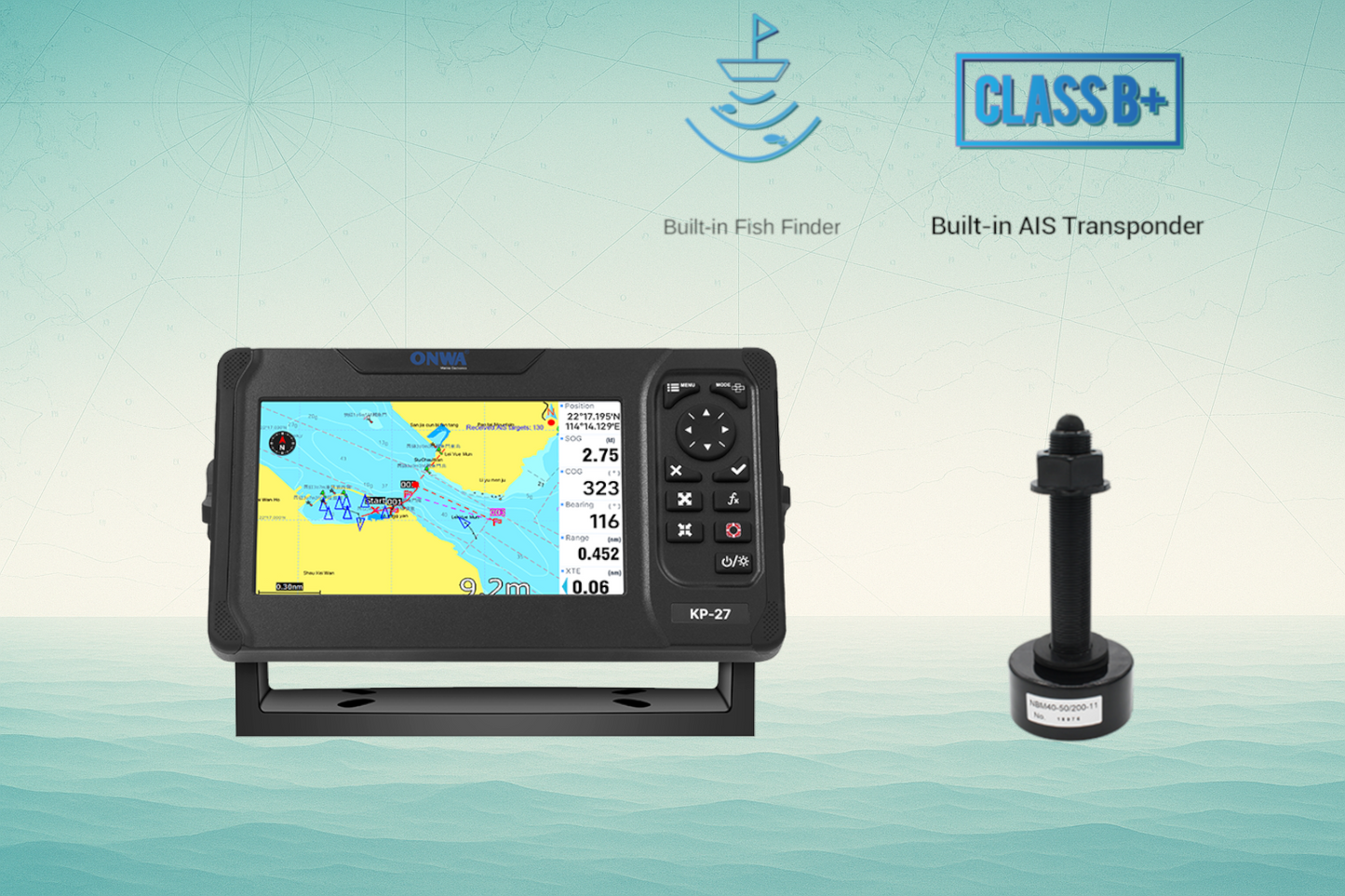 Kartenplotter 7" Display Onwa KP-27 verschiedene Varianten verfügbar (Bestellbar)