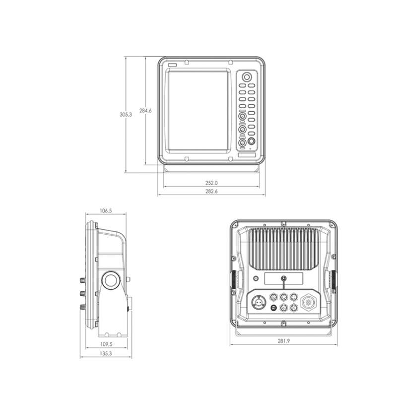 Marine Radarsystem Onwa KR-1008/1068 mit 10,4 zoll Moitor verschiedene Varianten verfügbar (Bestellbar)