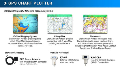 Kartenplotter 7" Display Onwa KP-27 verschiedene Varianten verfügbar (Bestellbar)
