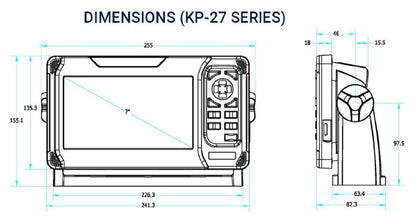 Kartenplotter 7" Display Onwa KP-27 verschiedene Varianten verfügbar (Bestellbar)
