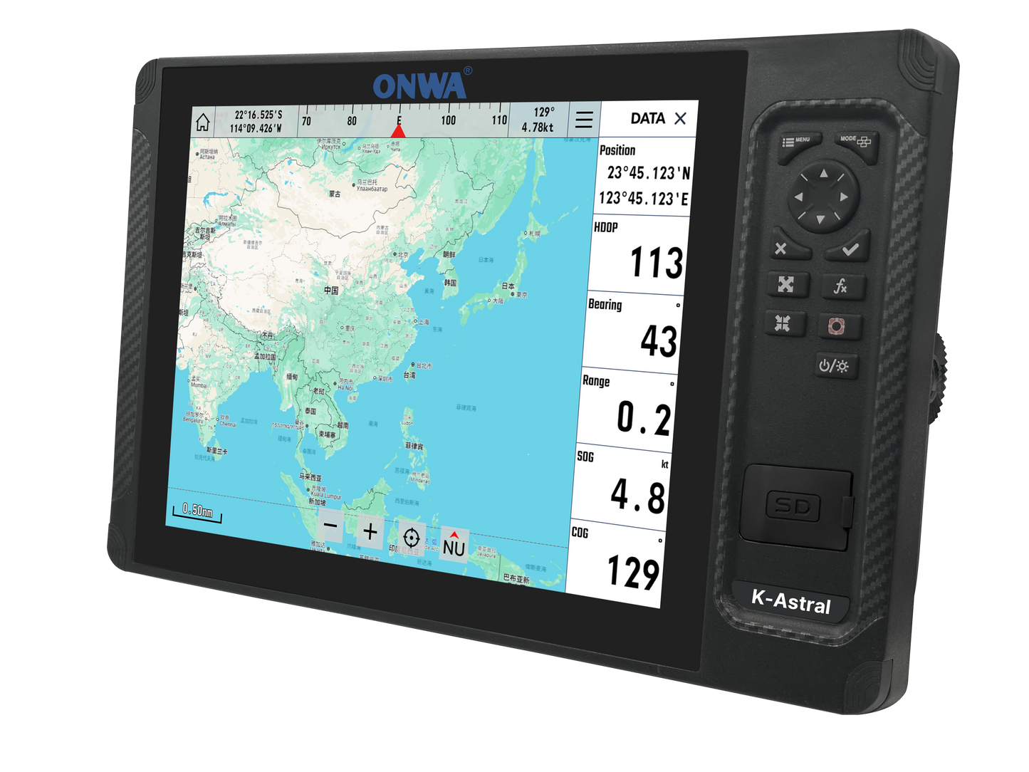 Neuerscheinung ONWA K-Astral MFD 8/12 Zoll Touchscreen Kartenplotter (Bestellbar ab Ende November)