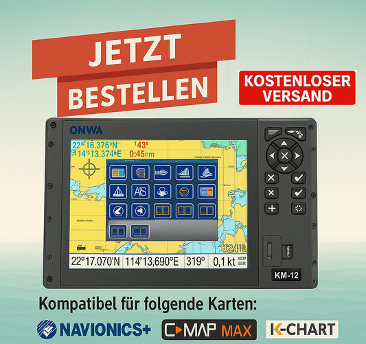 Kartenplotter 12" Display Onwa KM-12 verschiedene Varianten Verfügbar (Bestellbar)