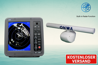 Marine Radarsystem Onwa KR-1008/1068 mit 10,4 zoll Moitor verschiedene Varianten verfügbar (Bestellbar)