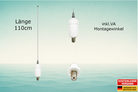 UKW-Seefunk Antenne MRS-136 1060mm Edelstahl